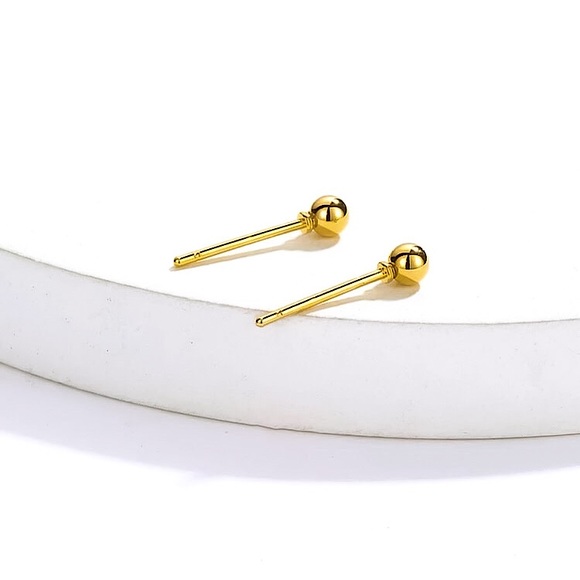 🔵𝟲𝟱%𝗢𝗙𝗙 𝗯𝘂𝗻𝗱𝗹𝗲𝘀 𝟯+🔵 NEW 3 mm Ball Stainless Steel Stud Earrings - Picture 5 of 14